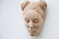 Maske aus Lindenholz - tragbar